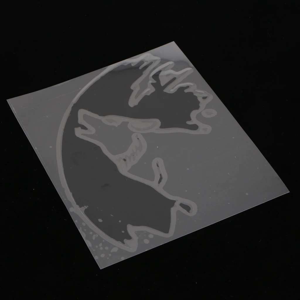 Wolf Howling Car Decal Window Sticker Wild Animal - Die Cut Decal Bumper Sticker For Windows, Cars, Trucks, Laptops, Etc.