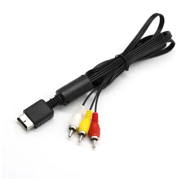 

For SONY PS1 PS2 PS3 6FT Gamepad Cable Length Audio Video AV Cable Cord RCA For PlayStation PS1 PS2 PS3 Game Cable 610