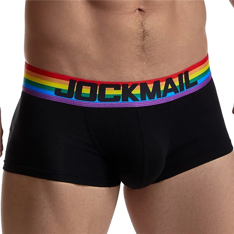 saxx briefs JOCKMAIL fashion cotton briefs shorts white low waist men's underwear rainbow belt boxer bikini briefs Briefs