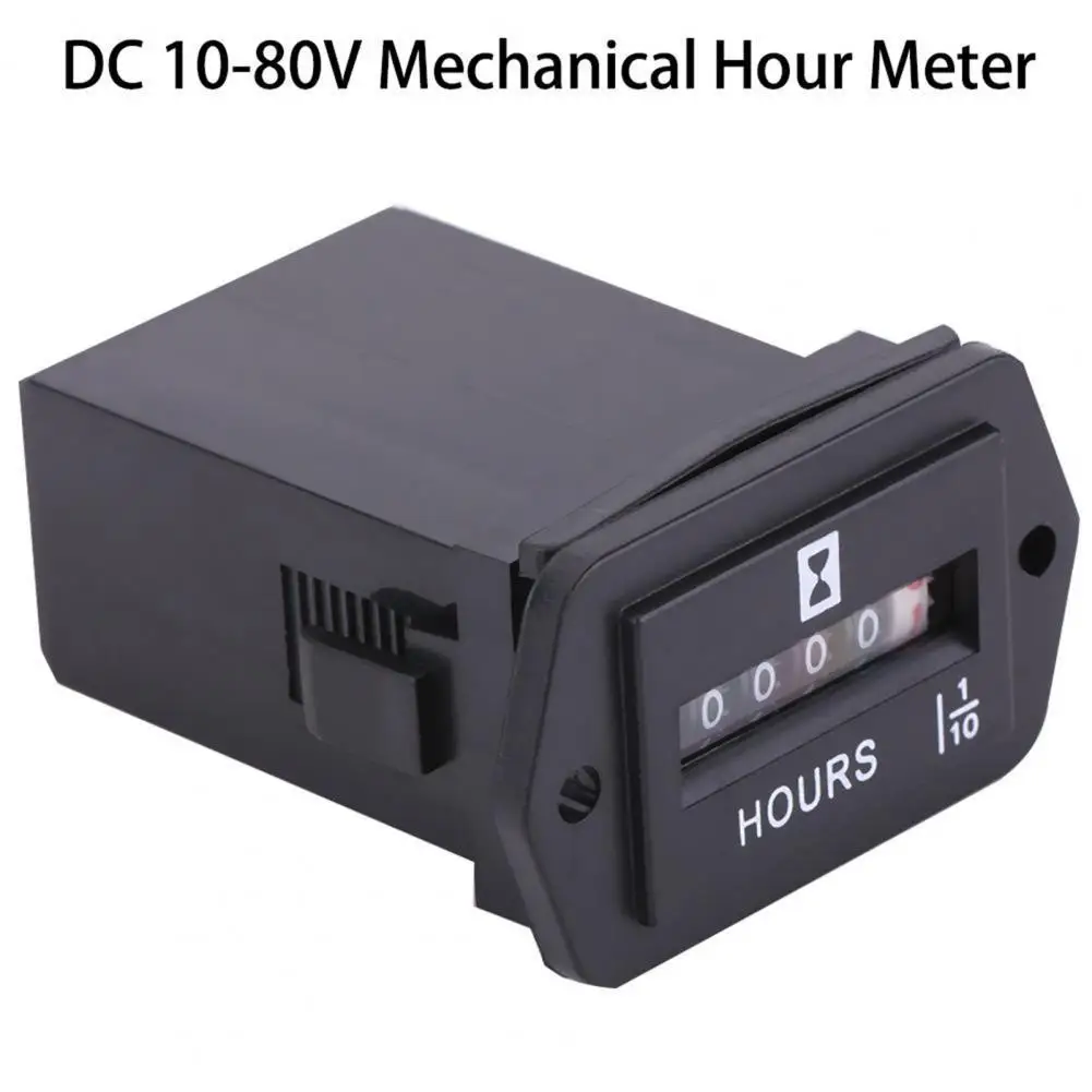Dc 12v36v Sealed Mechanical Hour Meter Gauge Counter For Diesel