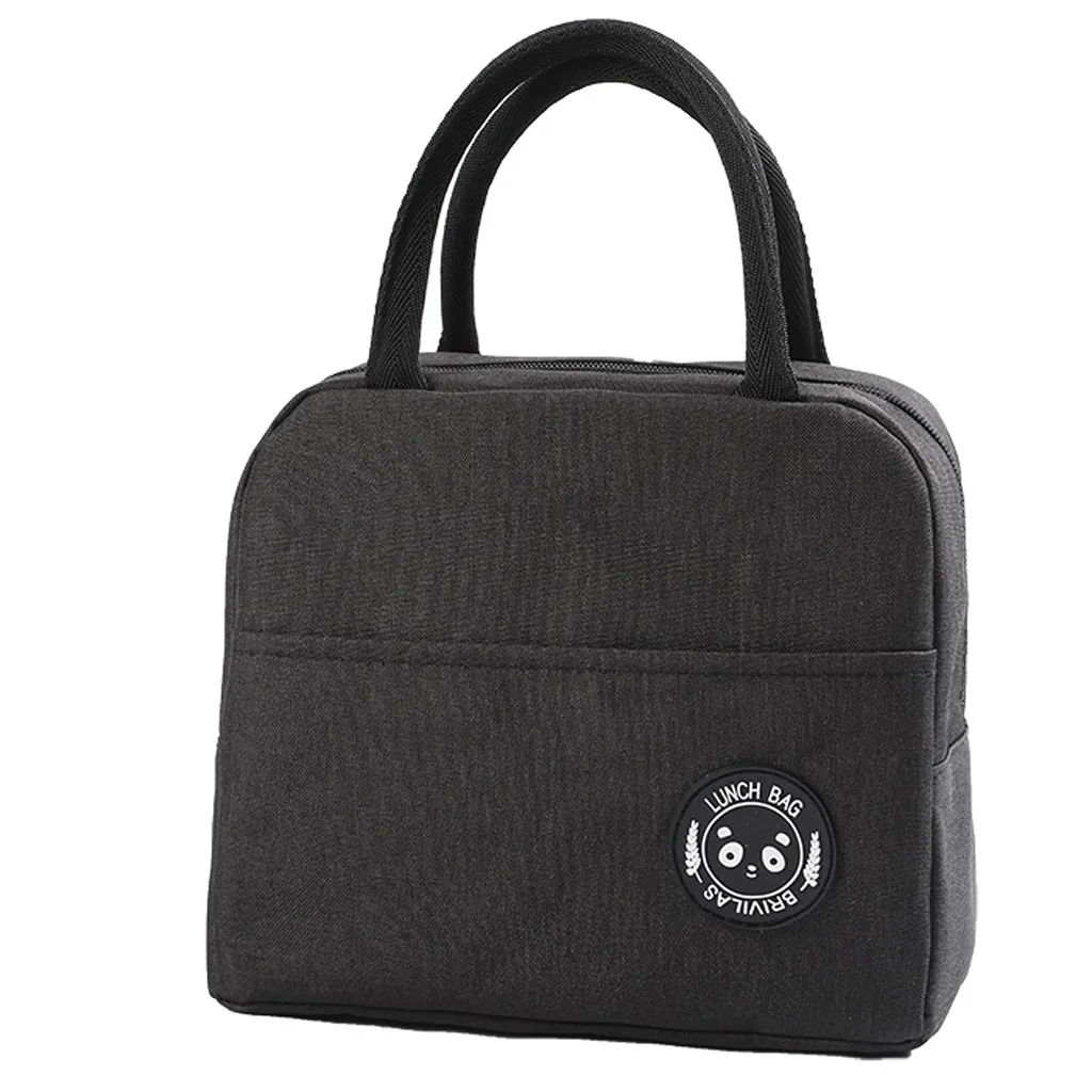 Женские сумки для ланча, сумки для ланча, нейлоновые, caixa termica, простой стиль, большая емкость, водонепроницаемая сумка для еды, CSV G0906#35