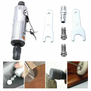 

6PCS 1/4" Pneumatic Tool Air Compressor Die Grinder Polisher Cutting Machine Engraving Set