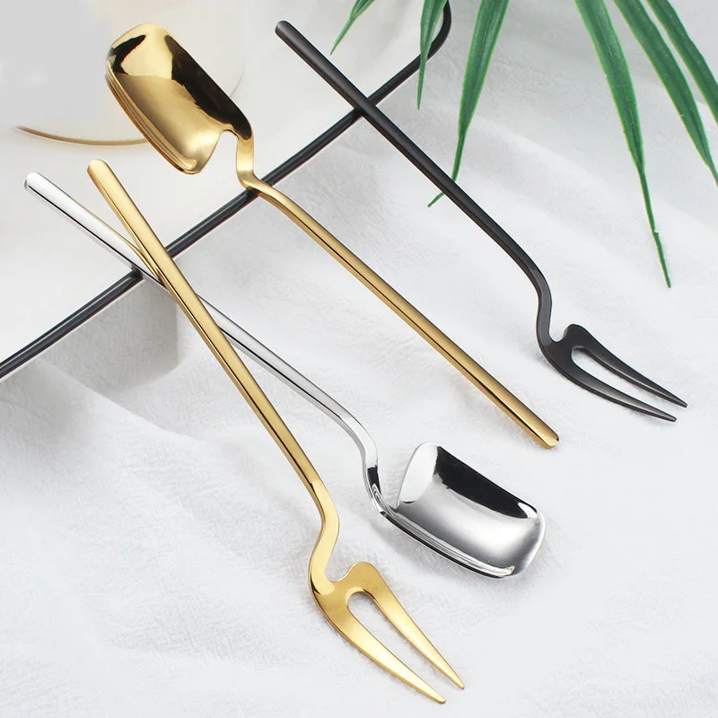 

Colorful Hanging Wall Coffee Spoon Stainless Steel Wall-mounted Gold-plated Coffee Spoon Ice Cream Scoop Kitchen Utensils