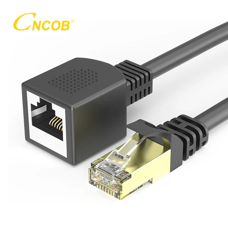 CNCOB Cat6 Ethernet Extension Cable RJ45 Cat 6 Male to Female Rj-45 Ethernet Extender Adapter for PC Laptop Ethernet Cable