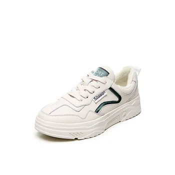 

Ladies casual fashion low-top flat shoes comfortable leather soft bottom color matching shoes