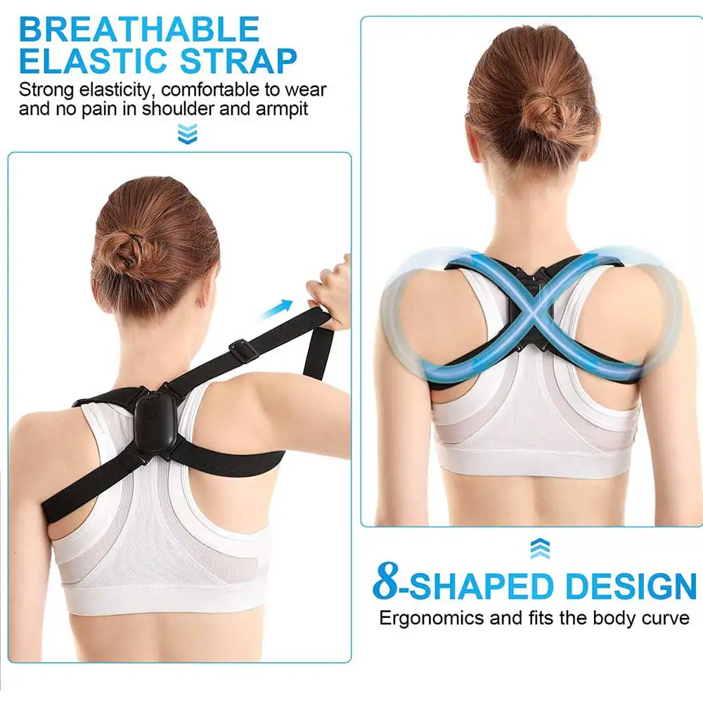 Smart Back Posture Corrector Adjustable Angle Hunchback Posture Brace Corrector Shoulder Training Belt Correction Spine Support