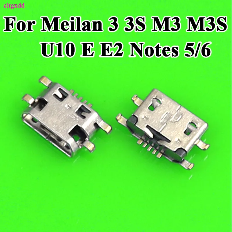 Cltgxdd 10 шт. Micro USB Jack зарядный порт гнездовой разъем мама для Meizu Meilan 3 3S M3 M3S U10 E E2 Notes5 6