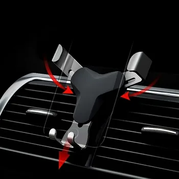 

Car Phone Mount Holder Universal Auto Air Vent Mount Bracket Stand Adjustable GPS Clip No Magnetic Accessories