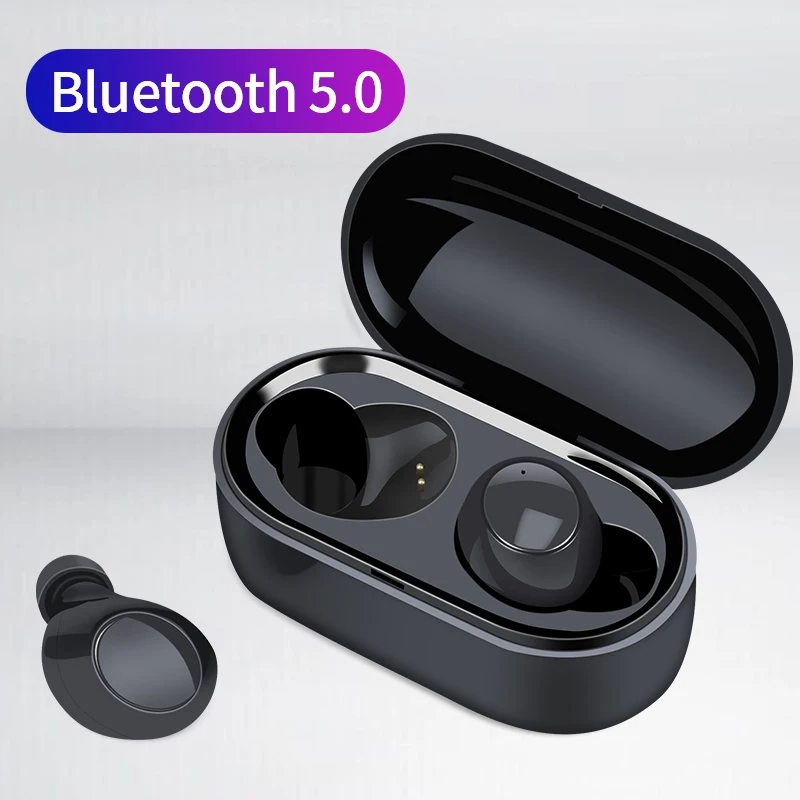 Беспроводные Bluetooth 5,0 наушники вкладыши бинауральные глубокие стерео наушники с зарядной коробкой TWS наушники GY225