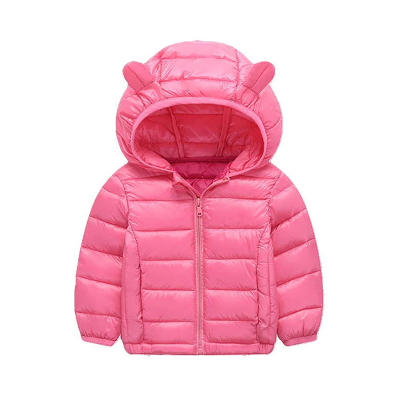 as picture 8 color baby girl fashion casual jacket winter warm cotton hooded jacket boy and girl cute down jacket children clothes children - Цвет: as picture