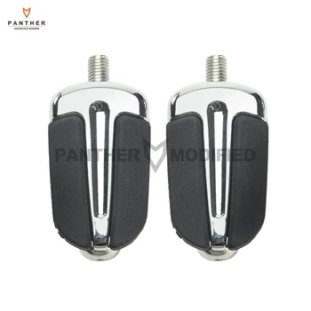 

2 Pcs Aluminum Slipstream Chrome Motorcycle Shifter Peg Moto shift lever Pegs case for Harley Davidson FLH Touring FLST Softail