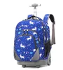 KIds 18 inch School Rolling backpack bag Children School Trolley backpack with wheels Wheeled Backpack Roller Bag with Wheels 4