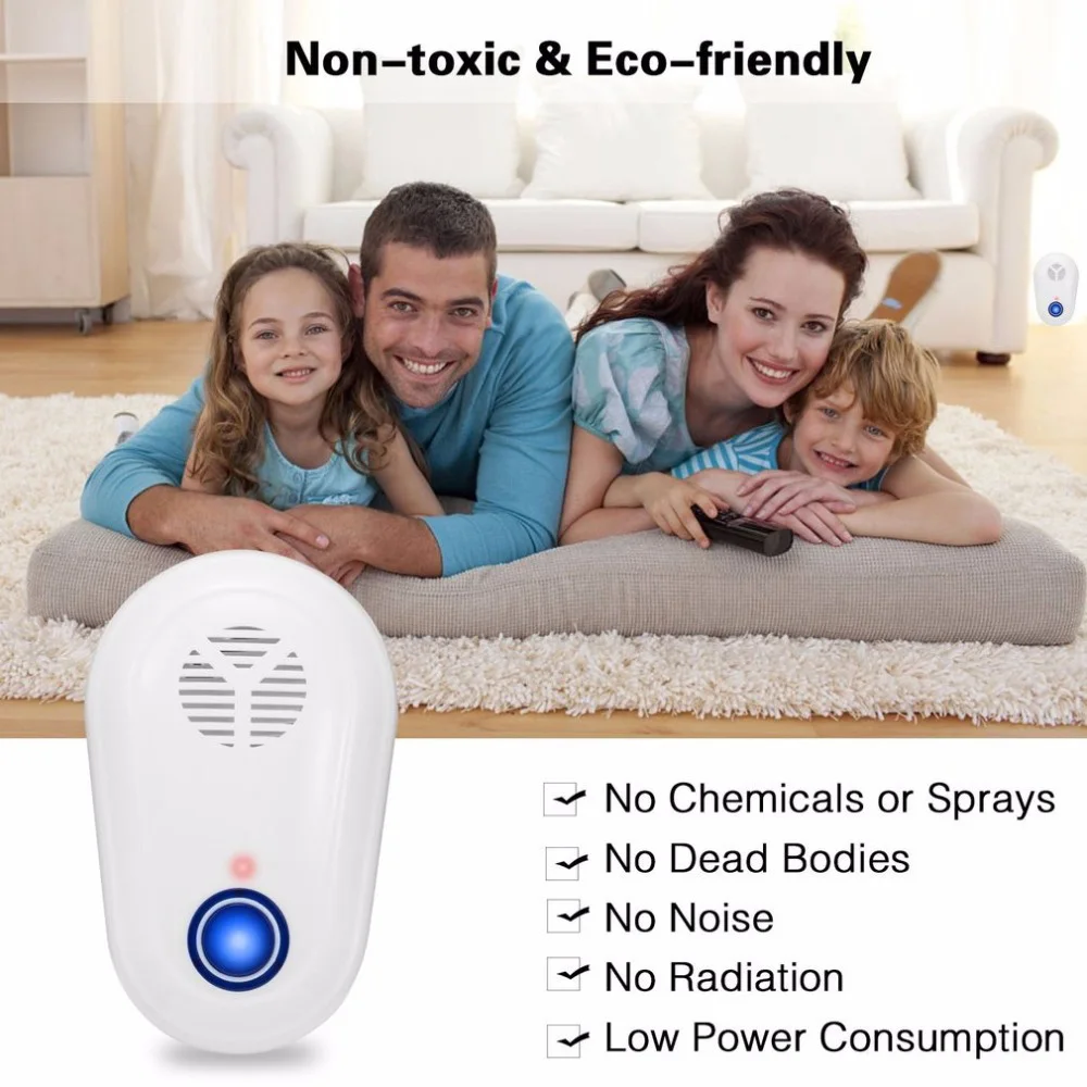 NEW Home Garden Electric Ultrasonic Mosquito Repellent Spider Deterrent Pest Control