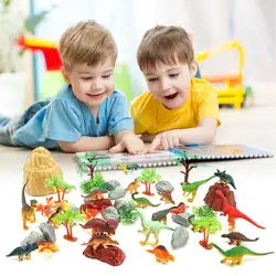 Головоломка растение динозавр модель детский сад обучающая помощь моделирование Пластиковый Набор игрушечных динозавров Детская игрушка