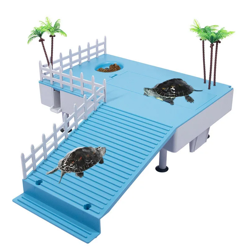 3 Pièces Plat De Nourriture Pour Tortue Avec Rampe Et Plate-Forme De Se  Prélasser Feuille Tortue Bols De Nourriture D'eau Plat D'eau De Reptile