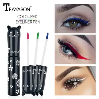 

TEAYASON Matte Color Eyeliner Portable Long Lasting Waterproof Not Blooming Quick-dry Eyeliner Professional Eye Makeup TSLM1