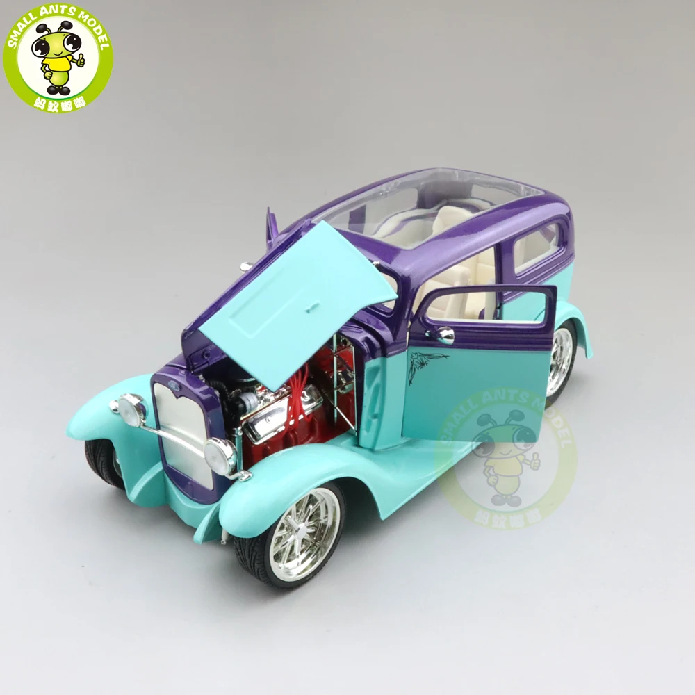 1/18 1931 Ford Модель на заказ седан дорога Подпись литая модель автомобиля игрушки для мальчиков и девочек подарок