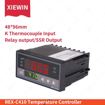 

Free Shipping REX-C410 48 x96mm Input thermocouple K, SSR Relay output Digital PID temperature Controller