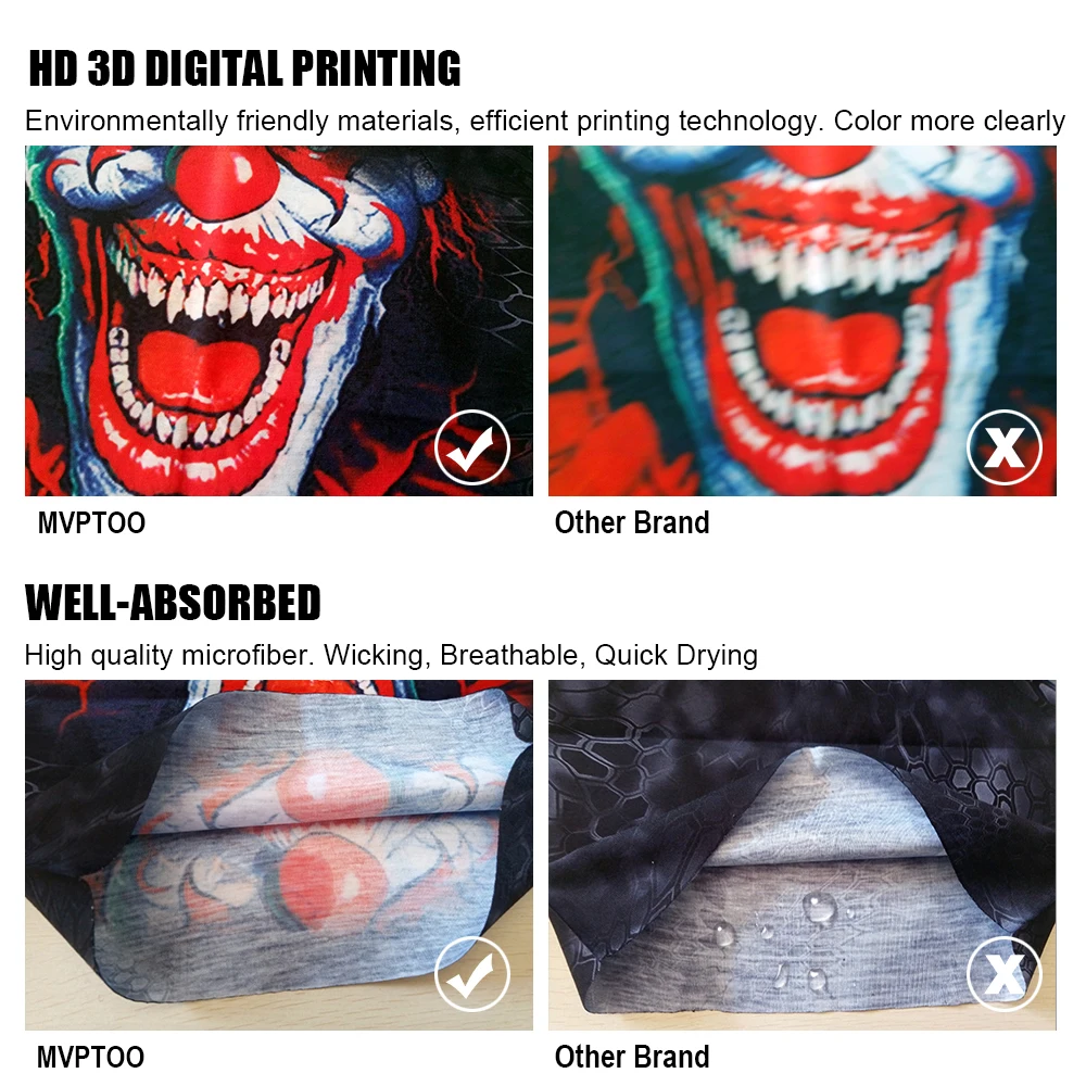 Бесшовная 3d бандана для мужчин и женщин езды на мотоцикле велосипеде с рисунком