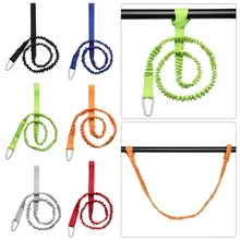 New Adjustable Elastic Kayak Canoe Paddle Leash Fishing Rod Leash Safety Rope Carabiner Rowing Boats Fishing Tools Accessories