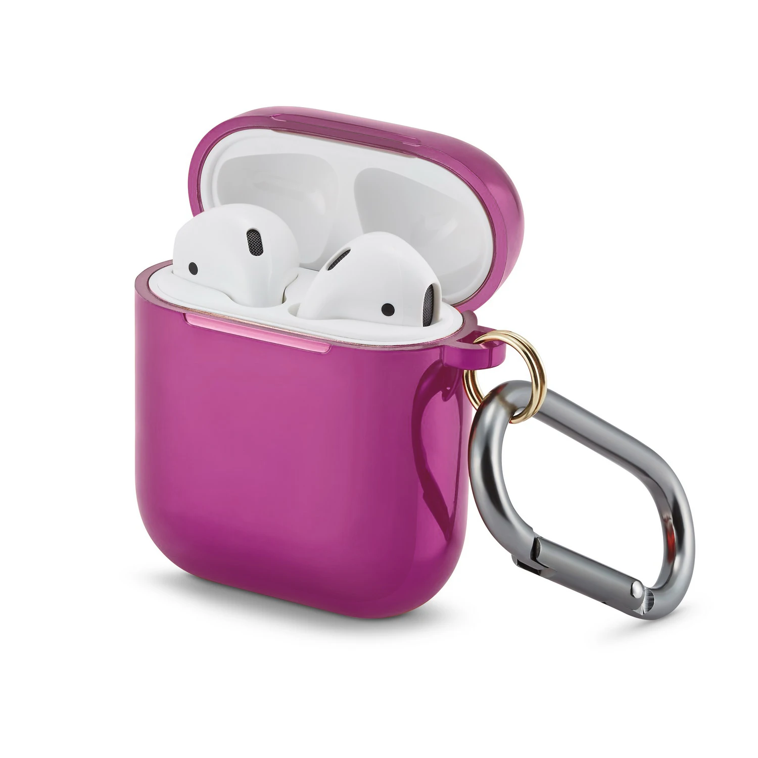 Новые ТПУ гальванические беспроводные Bluetooth гарнитуры Чехлы для Apple Airpods 1/2 защитный чехол зарядная коробка противоударный чехол - Цвет: Rose Red