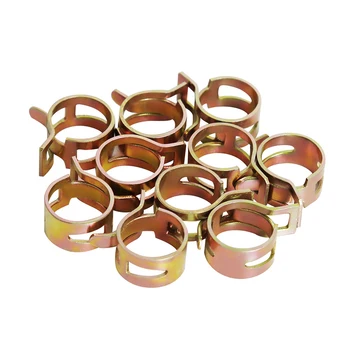 

New 60 Pcs Stainless Steel Assortment Set Hose Clamps Fuel Hose Line Water Pipe Clamp Hoops Spring Clips 6/9/10/12/14/15mm