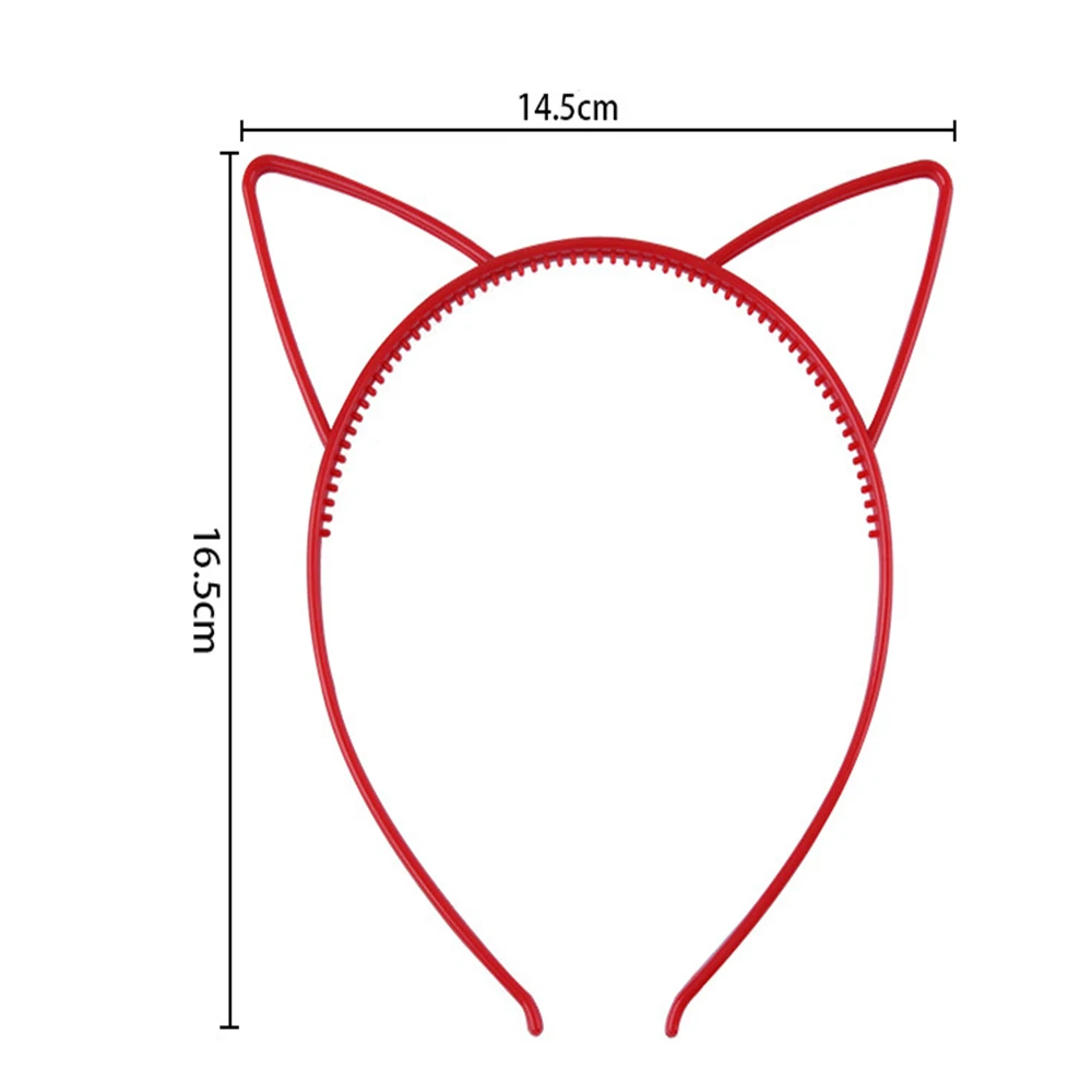 1 шт., милая повязка на голову с кошачьими ушками и зубами, 9 цветов, милый, свежий, для девочки, пластиковый обруч для волос для ребенка, подарок на день рождения, аксессуары для волос