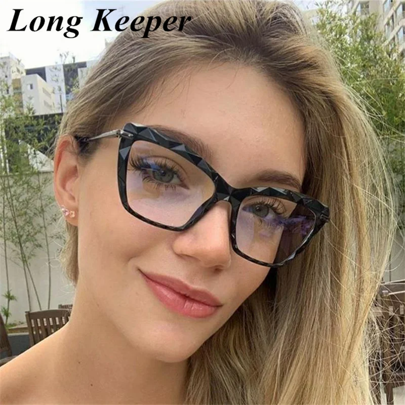 

Fashion Square Glasses Frames For Women Trendy brand Sexy cat eye glasses frame Optical Computer Eyeglasses oculos 2019