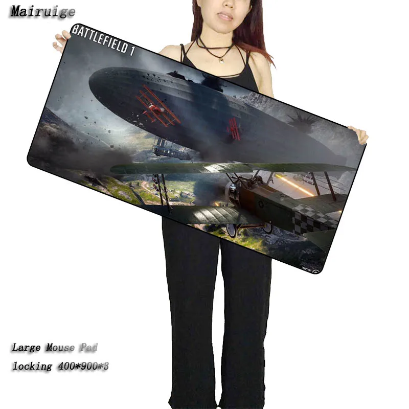  Battlefield 4 Large Gaming Mouse Pad Gamer Locking Edge Keyboard Mouse Mat Gaming Grande Mousepad f