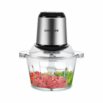 

2L Stainless steel mixer double-gear meat mincer household stuffing minced pepper garlic mash machine food processor hand mixer