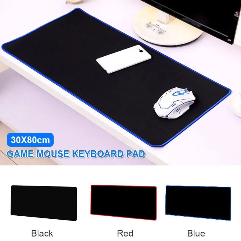  Large Gaming Mouse Pad Gamer Solid Color Locking Edge Keyboard Mouse Mat Gaming Grande Desk Mousepa