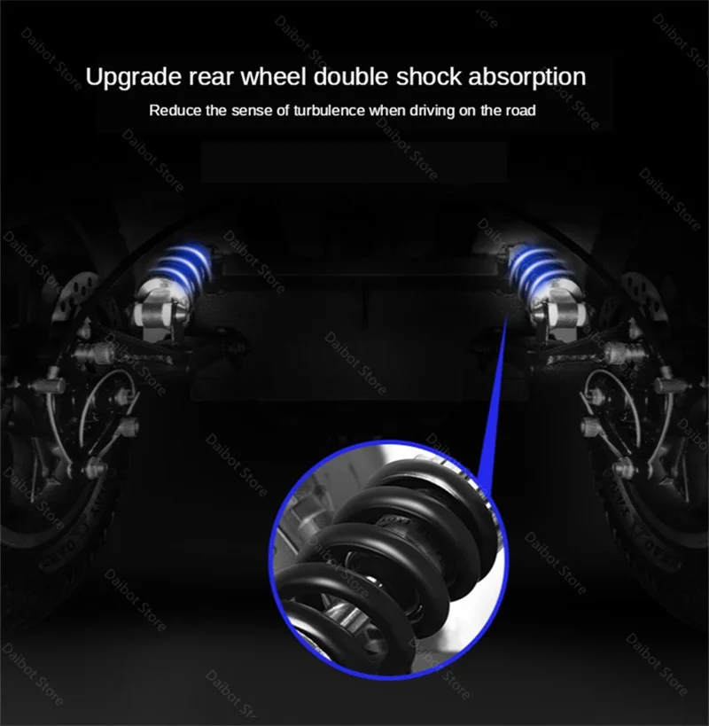 DB Electric Skateboard Scooter Three Wheels Electric Bicycles 12 Inch 500W 48V Range 45KM Electric Scooter Bike For Disabled (10)