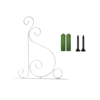 

Wall Hanging Flower Stand Balcony Garden Hanging Flower Stand Hook Wall Decoration Courtyard Garden Supplies 2 Colors