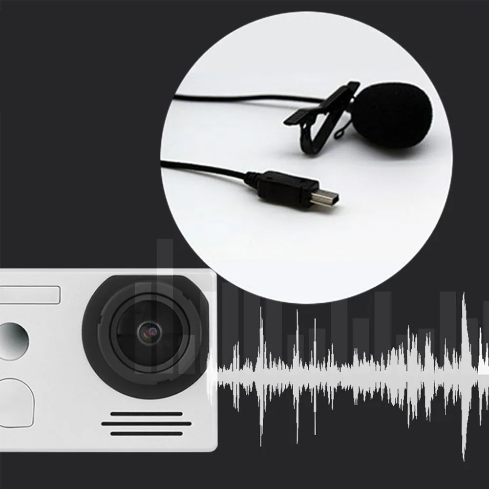 Экшн-камера USB интерфейс внешний микрофон Черный проводной мини Hands Free простая установка портативный легкий для Firefly 8s