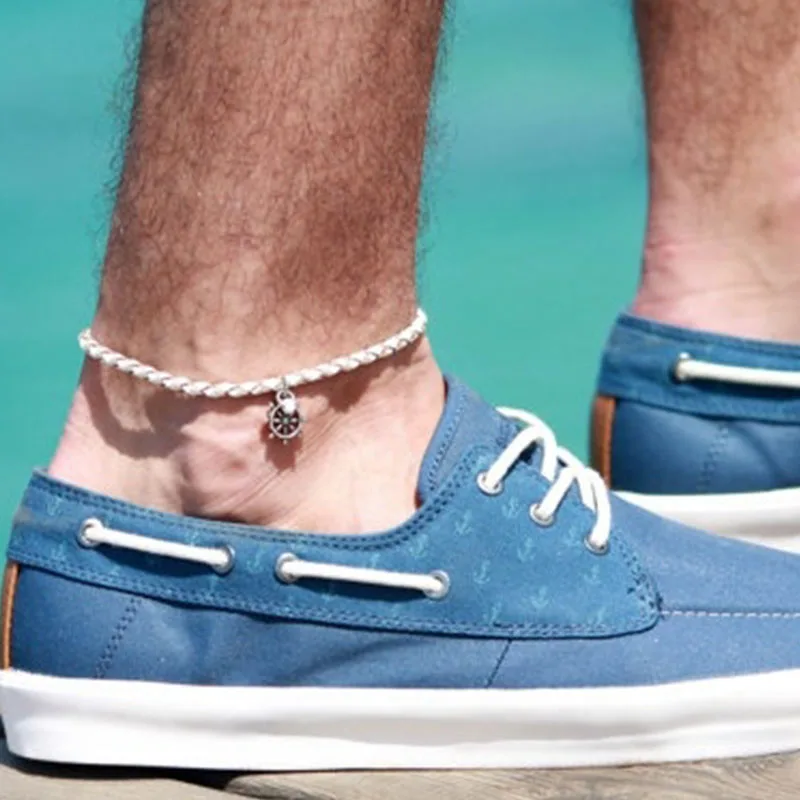 Men Ankle Bracelet Anklet silver anklet bracelet,beads anklet,fashion accessories
