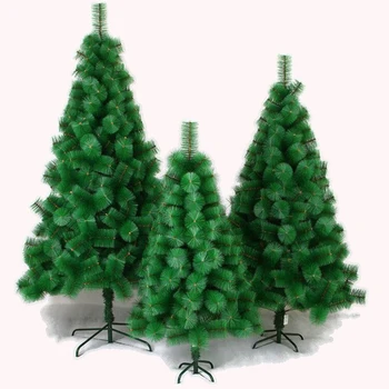 

Encryption PVC Pine Needle Green Tree Artificial Christmas Tree Decoration Santa Tree Decorations Figurine Party Decor Gift