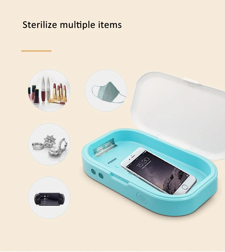 

New UV Sterilizer Box Multi-function Toothbrush Cell Phones Mouth Mask Comestic Tool Disinfection Machine UV LED Disinfector Box