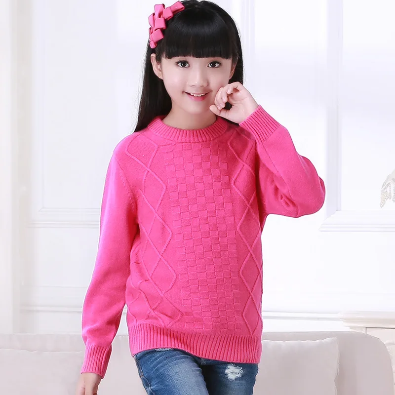 

Autumn And Winter New Style Children Cashmere Sweater Crew Neck Pullover BOY'S Girls Pure Cashmere Sweater Baby Autumn And Winte