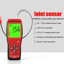 Детектор горючих газов портативный анализатор местоположения утечки газа тестовый инструмент ЖК-дисплей- M25