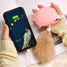 hand warmer Portable 2 In 1 Hand Warmer Reusable Electronic Heating Hand Warmer USB External Battery Rechargeable Mobile Power n