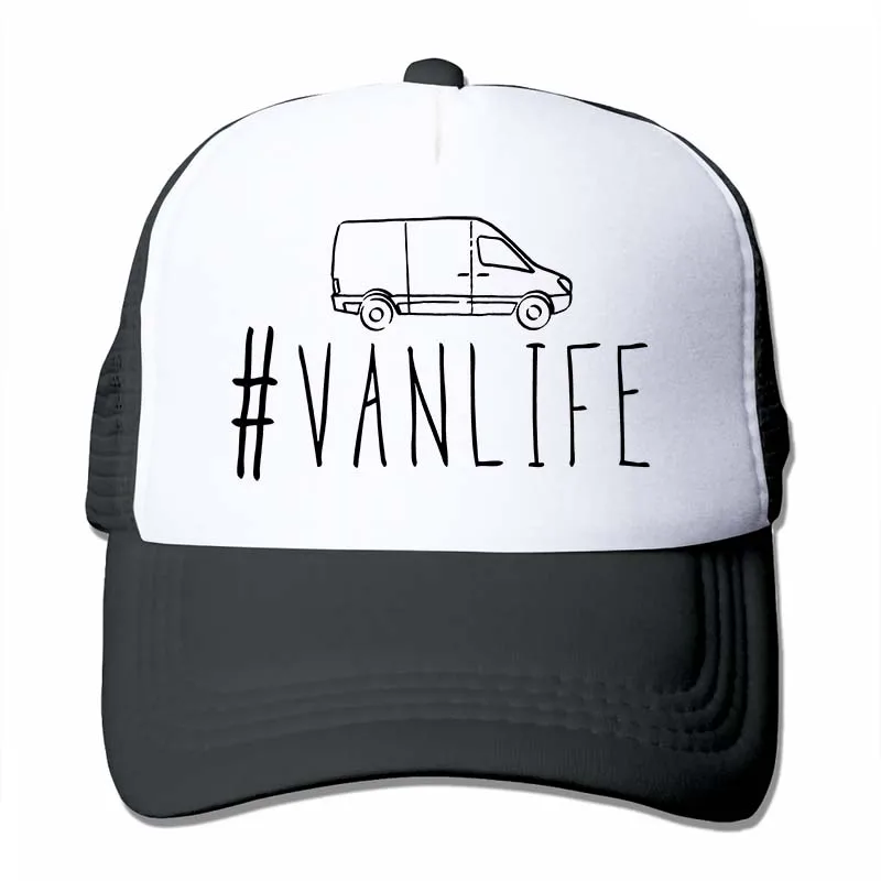 Van Life Милая Vanlife Van жизнь, подарок для детей, спринтер Ван# vanlife бейсболка для мужчин и женщин, Кепка для водителя грузовика, модная Регулируемая Кепка - Цвет: 4-Black