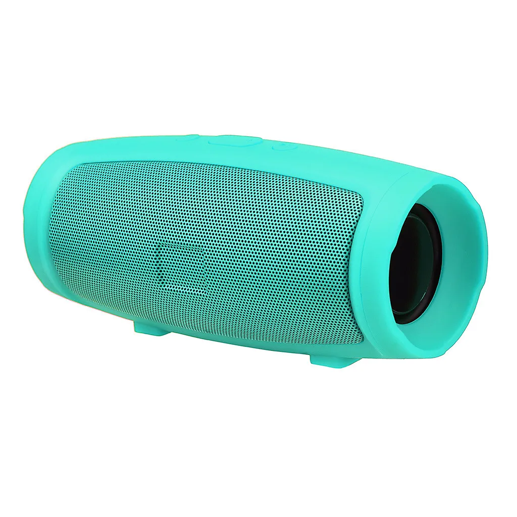 Bluetooth Колонка HIFI Портативная наружная HD звуковая качественная музыкальная Беспроводная колонка - Color: Grass  Green