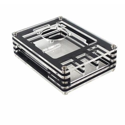 Boîtier en acrylique pour Raspberry Pi 4, 9 couches, coque en acrylique, boîtier de protection de refroidissement pour Raspberry Pi 4 modèle B 