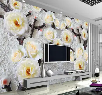 

CJSIR Papel De Parede Custom Photo Wallpaper 3D Fresco Wall Sticker Modern Flower TV Background Wall Background Wall Paper