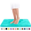 Home Bath Mat Non-slip Bathroom Carpet Soft Coral Fleece Memory Foam Rug Mat Kitchen Toilet Floor Decor Washable 8 colors ► Photo 1/6