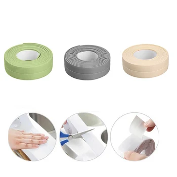 

Sealing Tape Sink Basin Edge Caulk Strip Waterproof For Kitchen Countertop PVC Oil-proof Brand New