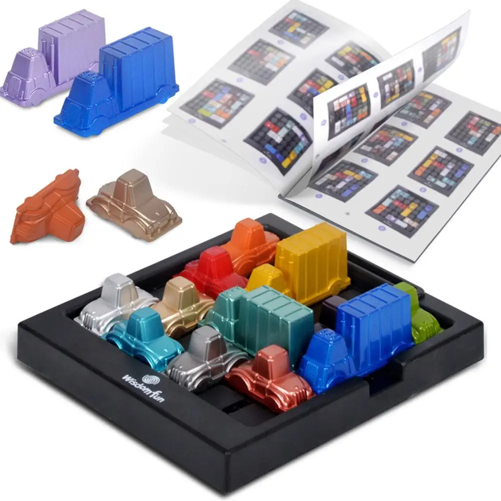 Rushhour-Juego de hora de tráfico para niños, puzle, juguete de inteligencia para fiesta, juego de liquidación lógica de pensar