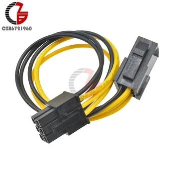 

6-Pin Mini PCI-E Male to PCI-E Express Female Power Extension Cable Adapter Cord