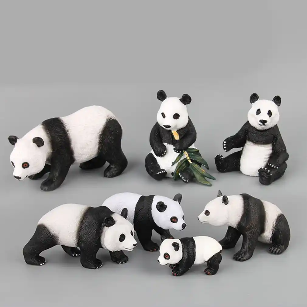 simulation wild animals action figures animal panda