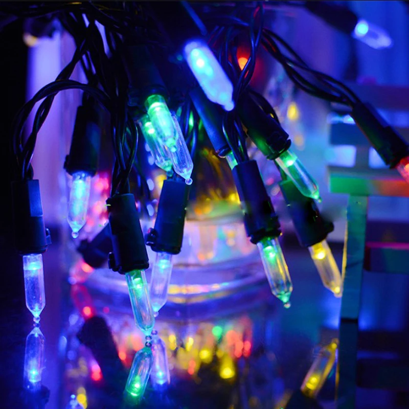 Солнечные гирлянды наружные водонепроницаемые 100LED Pull лампы гирлянда Рождественская вечеринка лампа сад балкон декоративные огни